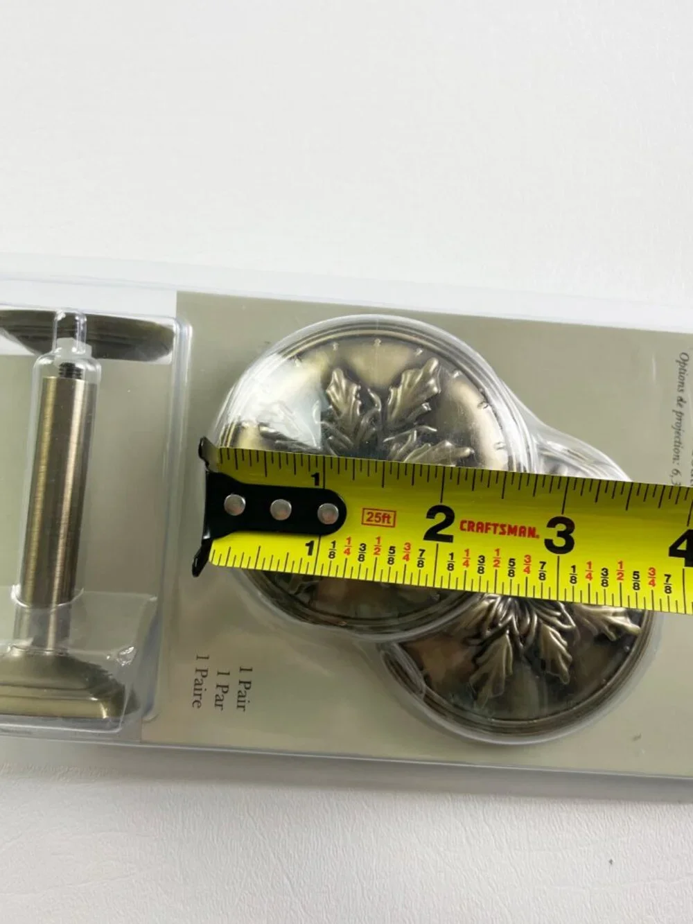 Kirsch Knob Tiebacks Antique Brass 2 Pairs K37